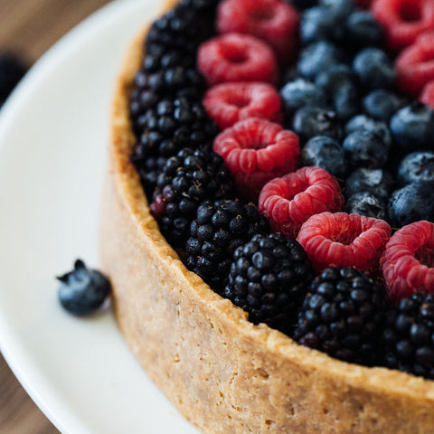 TARTA DE CHOCOLATE Y FRUTOS ROJOS