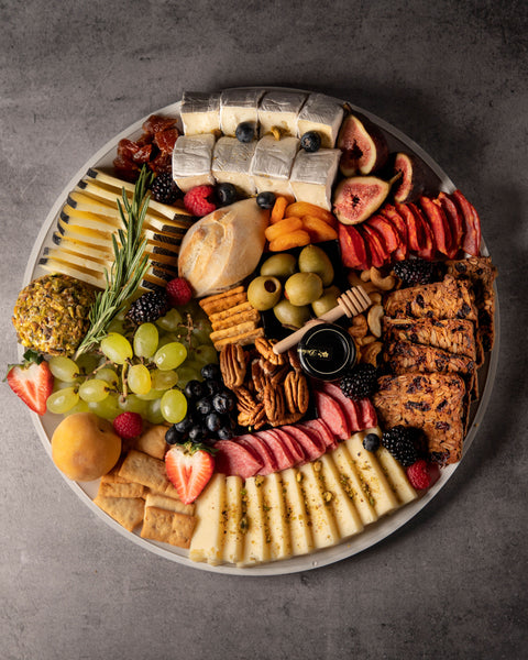 Cheeses in dome