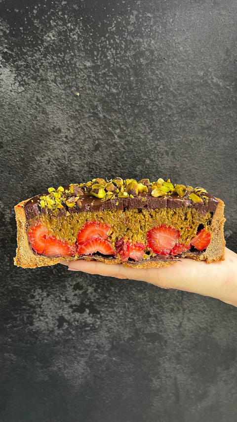TARTA DUBÁI CON FRESAS
