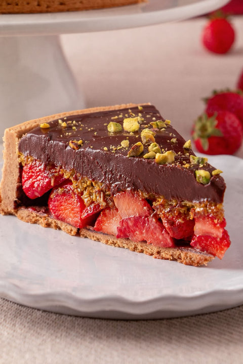 TARTA DUBÁI CON FRESAS