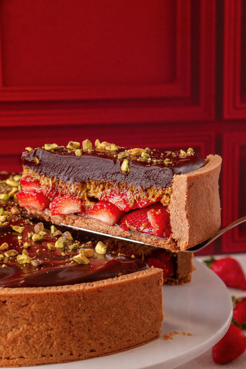 TARTA DUBÁI CON FRESAS
